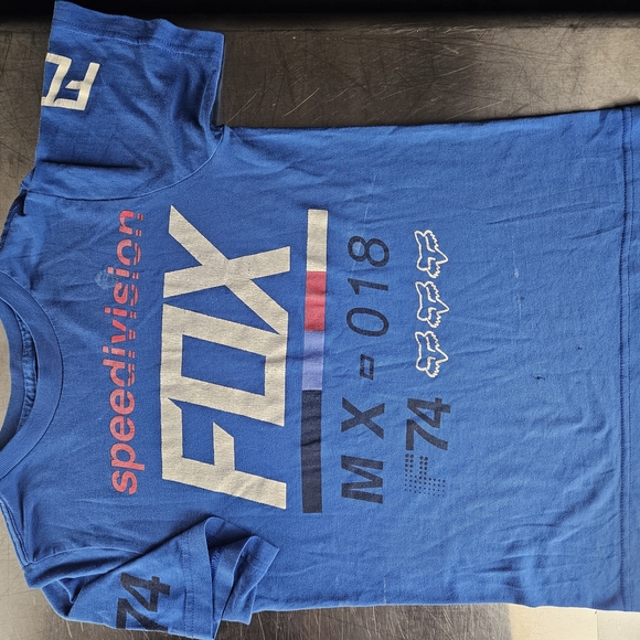 FOX Racing Blue Speed Division Tee - Picture 8 of 8